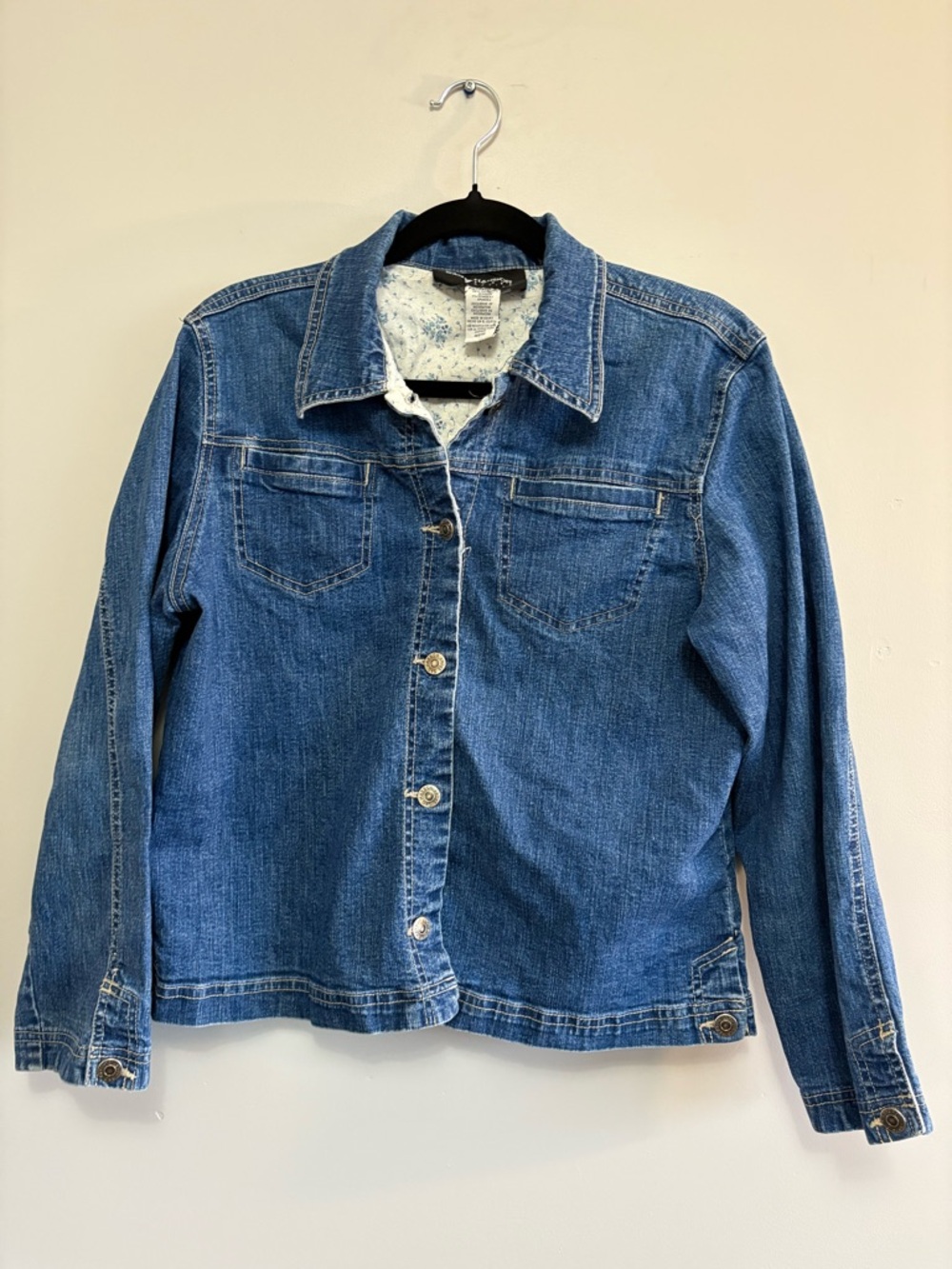 Classic Blue Denim Jacket Size Medium